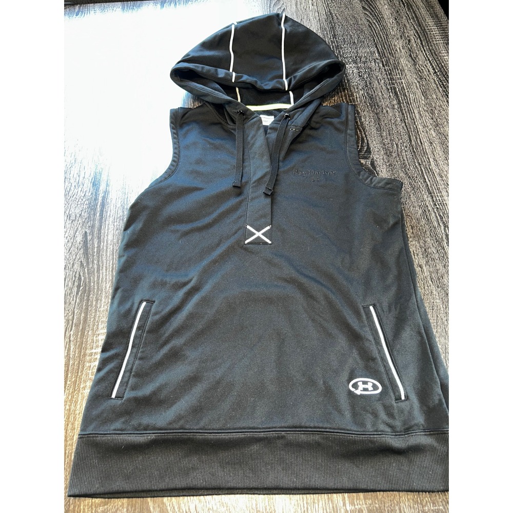 Under Armour Bay Harbor Sleeveless Hoodie Athletic Pullover Top